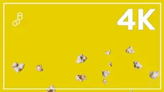 POPPING POPCORN - 4K SCREENSAVER - COLORED BACKGROUND - 3 HOURS LONG