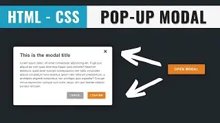 MODAL using HTML and CSS