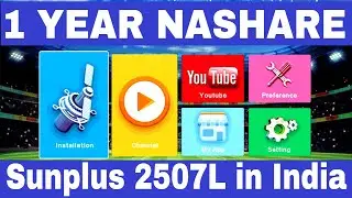 Sunplus 2507L Set Top Box in India, NASHARE 1 Year, Internal/External Wifi, DvbFinder, Ecast and mor
