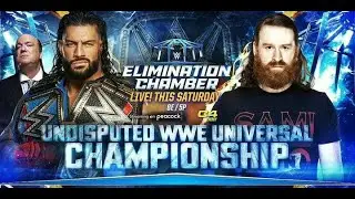 WWE Elimination Chamber 2023 Official Match Card | Sami Zayn vs Roman Reigns Undisputed Championship