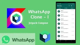 WhatsApp Clone in Jetpack Compose Part - I | ActionBar | TabLayout | Android | Make It Easy