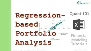 Analyze portfolio performance with linear regression in Excel | Financial Modeling Tutorials