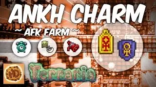 Terraria AFK Megaphone, Fast Clock, Trifold Map, & Blindfold Farm (Ankh Charm Series #2)