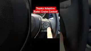 How-to use adaptive radar cruise control on your Toyota  #toyotacanada #steeringwheel  #toyota
