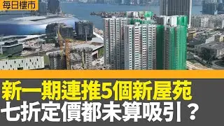 每日樓市｜新一期連推5個新屋苑 七折定價都未算吸引？新一期￼涉及逾7100伙｜今年新盤大單位佔比較樓市高峰期倍增｜ 28Hse特約 : 每日樓市│HOY TV資訊台│香港 有線新聞