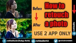 How to retouch a photo in lightroom || photo retouching in Hindi tutorial