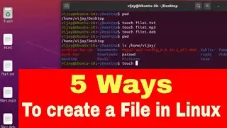 How to Create a File in Linux 5 Ways explained