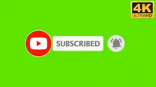 Green Screen Animated Subscribe Button With Sound - FREE GREEN SCREEN SUBSCRIBE BUTTON