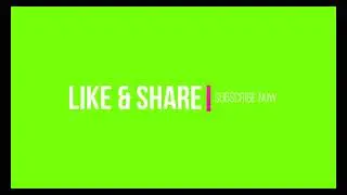 like & share green screen effects with background music