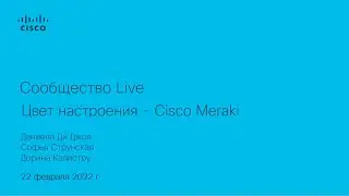 Community Live Цвет настроения – Cisco Meraki