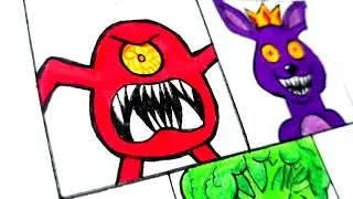 Drawing Garten Of Banban 3 X Poppy Playtime | Garten Of Banban 3 New Monsters