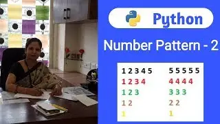 Number Pattern- 2 | How to print number pattern in Python