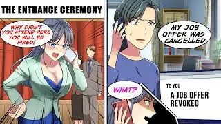 [Manga Dub] They called Me about orientation after rejecting Me, then the CEO found out [RomCom]