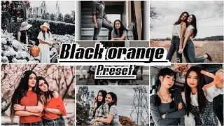 Black orange - Lightroom Mobile presets, black preset - black Filter , HDR Filters , Urban black
