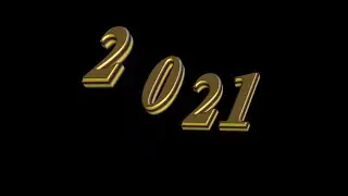 Выпускной 2021 figure 2021 footage 2021 chromakey Футаж 2021 год красивая надпись 3D анимация волна