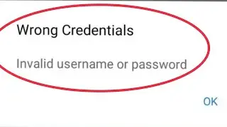How To Fix Facebook Wrong Credentials Invalid username or password Problem Solve