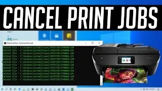 How To Cancel Print Jobs Using Command Prompt(CMD) | Tricknology