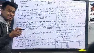 Classical theory of interest || Class 12 Economic ||