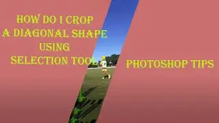 How to crop a diagonal shape in Photoshop?