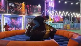 Mechanical bull ride 🔥🔥