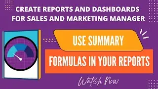 Salesforce Trailhead - Use Summary Formulas in Your Reports