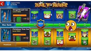 Pool Workshop Season 🙀 Pool Pass Level Max Animated Cue 8 ball pool
