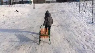 VLOG Минск катаемся на санках с горок Minsk sledding from hills