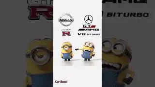 Nissan GTR vs Mercedes AMG gtr v8 minions style funny