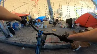 Someone jumped out on me while i was riding in traffic..