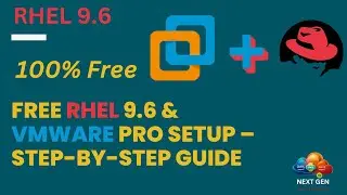 Learn how to download and install RHEL 9.6 on VMware Workstation Pro 17 for free, step by step!