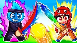 Roblox ANIME Blade Ball With FANGIRLS!