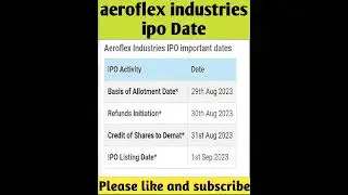 aeroflex industries ipo Date| aeroflex industries ipo