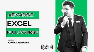ADVANCE EXCEL FULL COURSE IN HINDI Excel Tutorial For Beginners | Excel Training