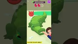 🤯Feed the 🐊Crocodile 🐊🥩💀 - Zoo Happy Animals