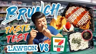 LAWSON vs. 7-ELEVEN Japanese CONVENIENCE STORE Brunch Taste Test
