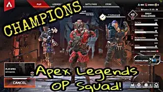 APEX LEGNDS GAMEPLAY | FULL ON ESP HACKS OF BLOODHOUND 😂😂 | OP TEAMWORK & SQUAD WIPES |