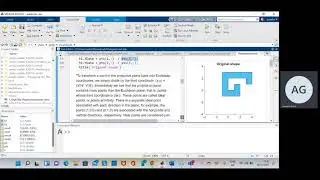 Geometric transformations in Matlab using Homogeneous coordinates.