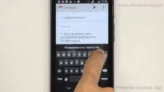 Pinterest Android App - How To Share A Pin Through Gmail