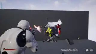 UE4 secret room destructable mesh and enemy bone hit blood emitters
