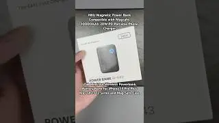 INIU Magnetic Power Bank, Magsafe Compatible, 10000mAh 20W PD Wireless Powerbank #shorts #unboxing