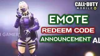 EMOTE REDEEM CODE ANNOUNCEMENT CODM GARENA ✌️
