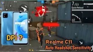 Realme c11 📱free fire headshot sensitivity+DPI+HUD+setting after update 2023💯2gb ram