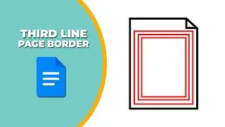 how to add third line page border in Google Docs