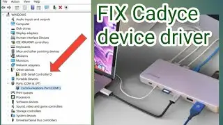 Cadyce device driver problem.