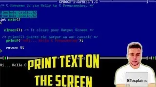 C/ C++ Programming Tutorials - 2 - Print Text On The Screen