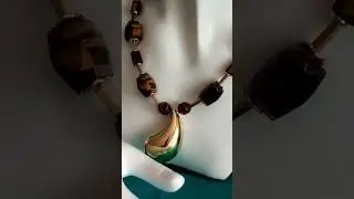Комплект украшений из тигрового глаза