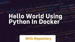 Hello world using python in docker