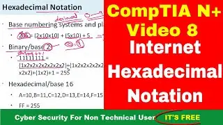 Video 8 Internet and Hexadecimal Notation | CompTIA Network + | CompTIA N+