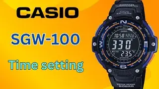 How to set time on Casio SGW-100