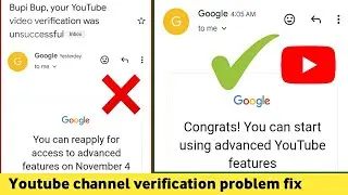 You can reapply for advance features youtube problem fix. Fix youtube advance feature reject problem